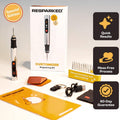 DIY Engraving Starter Kit with 15 Bits, Practice Materials & Accessories