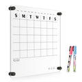 Reusable Acrylic Wall Calendar 12x12 Inch Monthly Planner & Memo Board