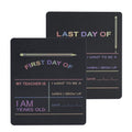 Reusable First & Last Day of School Chalkboard Sign Set for Photos - 12x10 Rectangle
