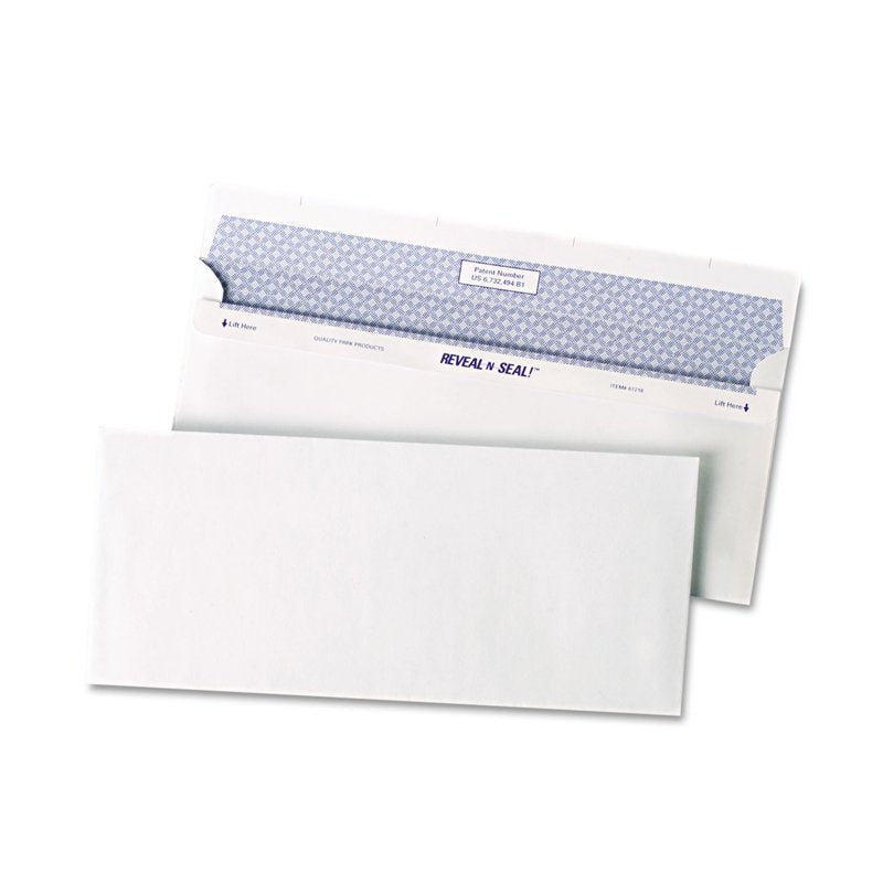 Self-Seal Business Envelopes #10 White 4 1/8 x 9 1/2 Pack of 500