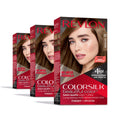 Permanent Hair Color Kit 3 Pack - Long-Lasting, Ammonia-Free, Multiple Shades