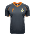 Adult XL Rhinox Real Madrid #7 Soccer Jersey, Gray/Orange, 100% Polyester
