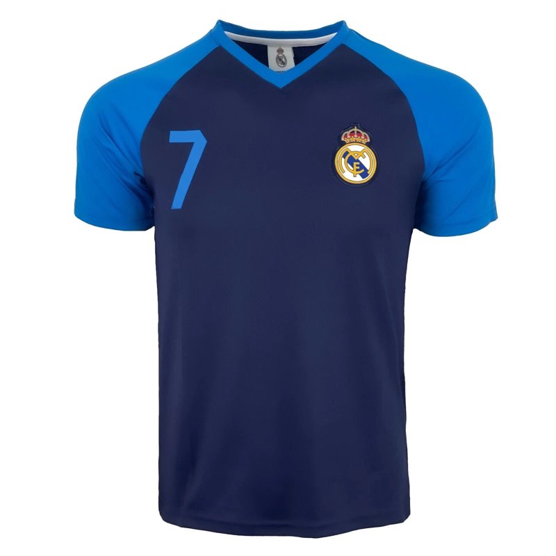Rhinox Real Madrid Youth Jersey #7 M - Polyester Navy Sky