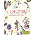 Watercolor Art Pad with Wildflower Templates for Botanical Painting - 15 Designs