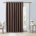 Blackout Patio Curtain Panel with Grommets - Insulated, Noise-Reducing, Heavyweight