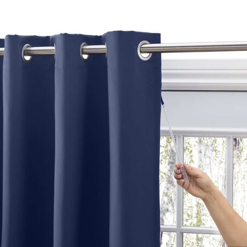 Blackout Patio Curtain Panel - Heavyweight Triple-Weave Thermal Insulation