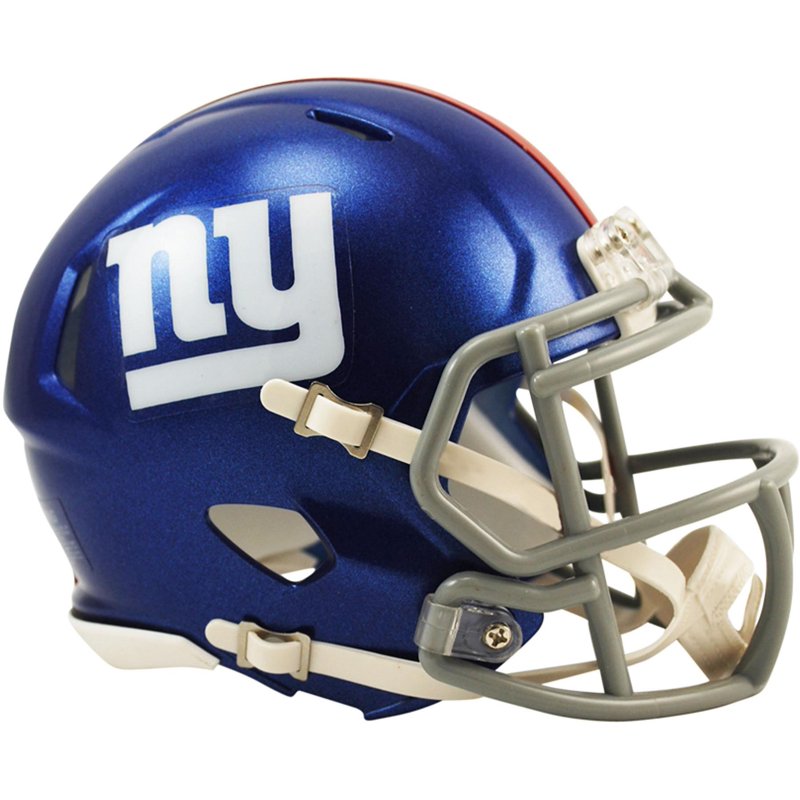 Mini Football Helmet Riddell New York Giants Speed Replica Scale