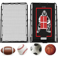 2-in-1 Baseball Pitching Target Rebound Net - 5 x 3.7 ft, Multi-Color Training Equipment