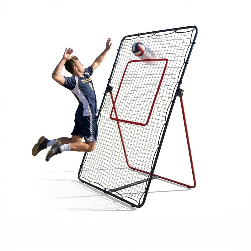 Large Volleyball Rebounder Net 7x4 ft Training Bounce Back Equipment