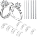 Transparent Silicone Ring Sizers for Loose Rings - 14 Pack Adjustable Fit for Women & Men