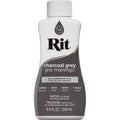 All-Purpose Liquid Fabric Dye - Charcoal Grey, 8 oz for Textile & Household Use