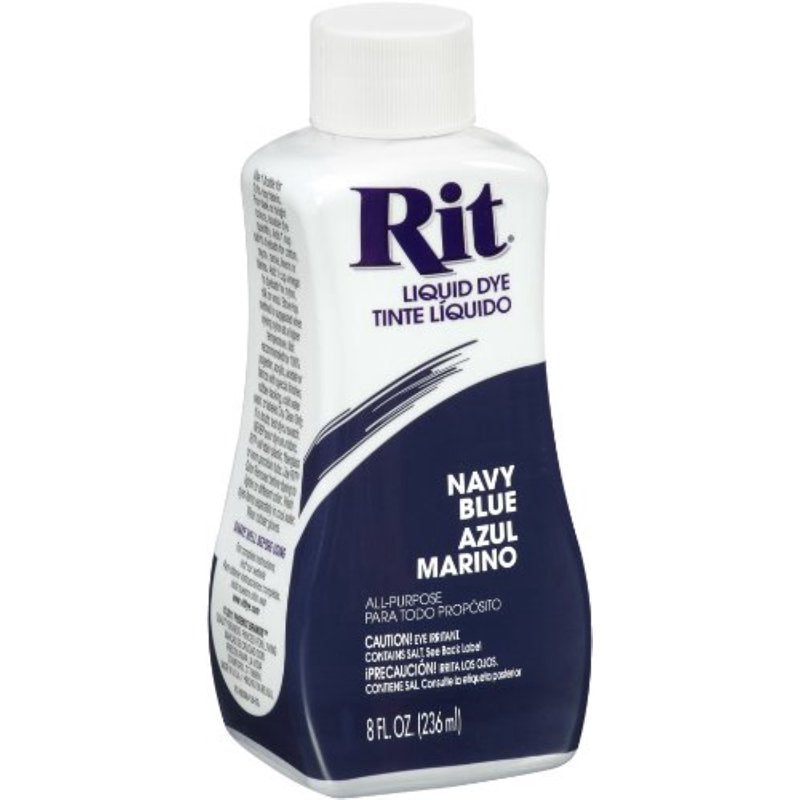 Navy Blue Liquid Fabric Dye - 8 fl oz, Pack of 6 for Clothes & Home Decor