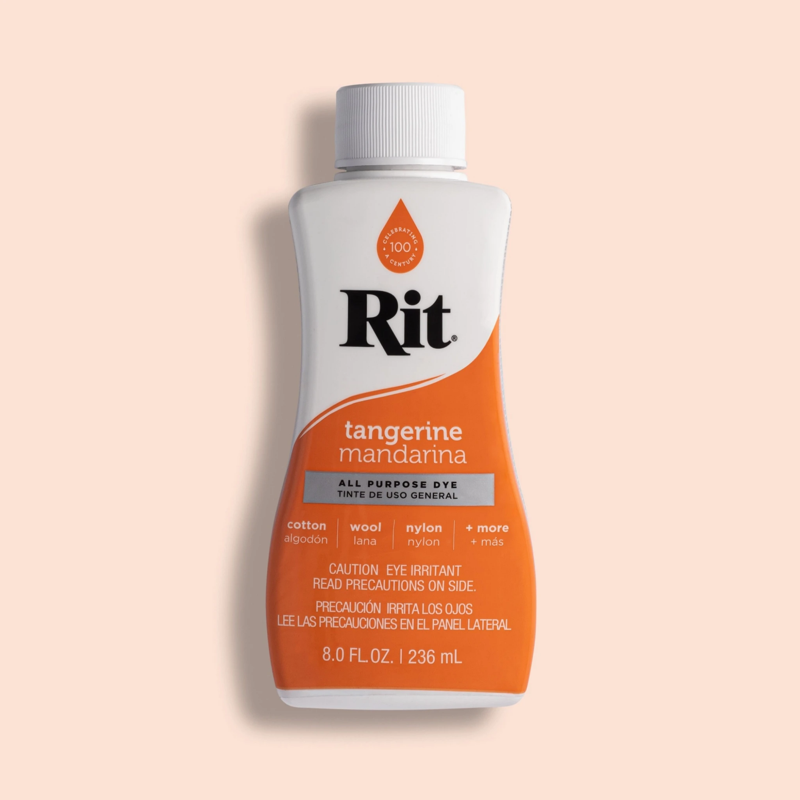 Rit All Purpose Liquid Dye - Tangerine 8 oz, Variation: Tangerine, Single