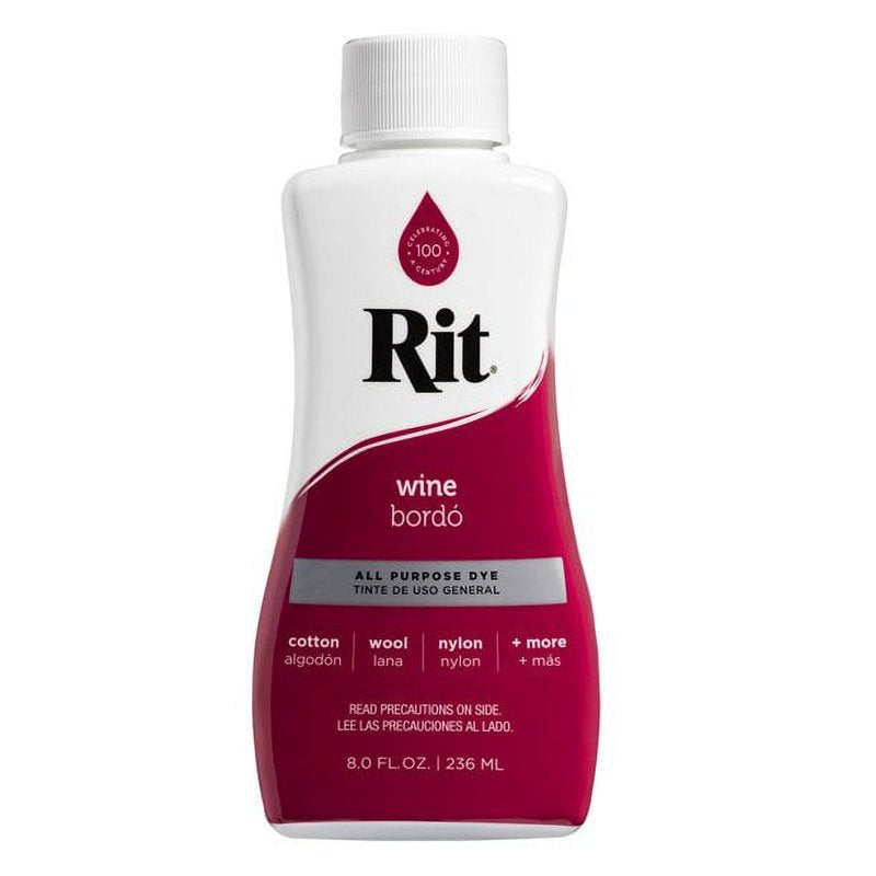 All-Purpose Liquid Dye Wine for Fabric & Craft Projects - 8 Fl Oz