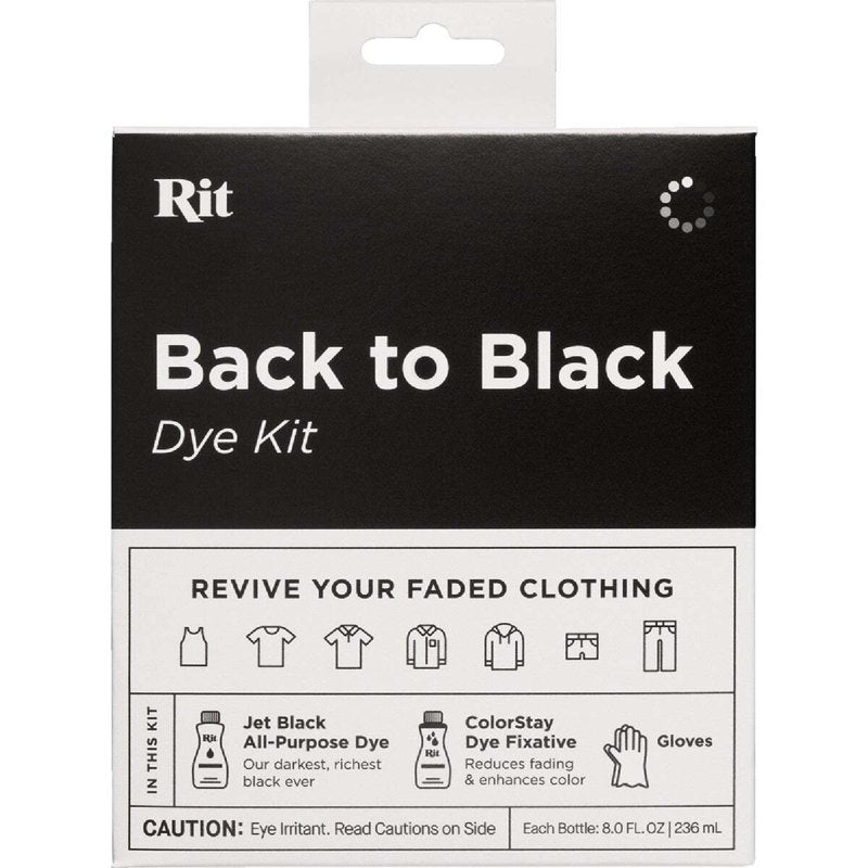 Fabric Dye Kit for Clothing & Upholstery - Black Color Restorer
