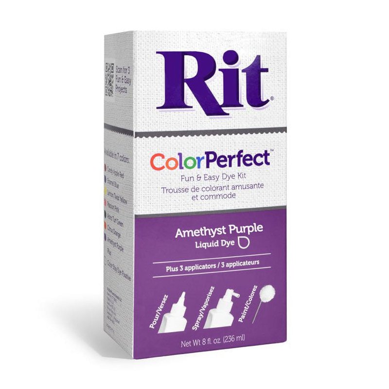 Amethyst Purple Rit Color Perfect Dye Kit - 8 fl oz Liquid Fabric Dyes, Single Variation