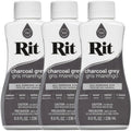 Liquid Fabric Dye - Charcoal Grey 8oz Pack of 3 for clothing & home decor