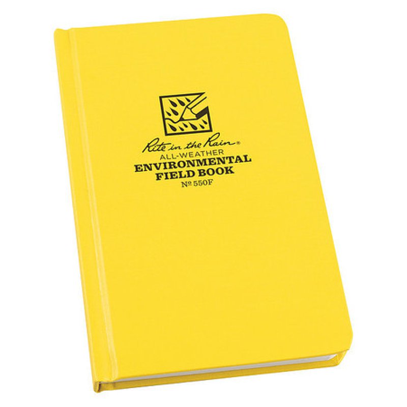 All Weather Notebook - Nonwirebound Yellow Cover, 4.75x7.5 inch, Rugged Waterproof Field Book