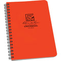 Spiral Notebook with Orange Cover, 42 Sheets, Wire-O Binding, 6.6x8.5 in
