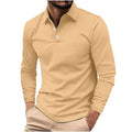 Men's Golf Polo Shirts Long Sleeve Quick Dry Breathable Casual Tees