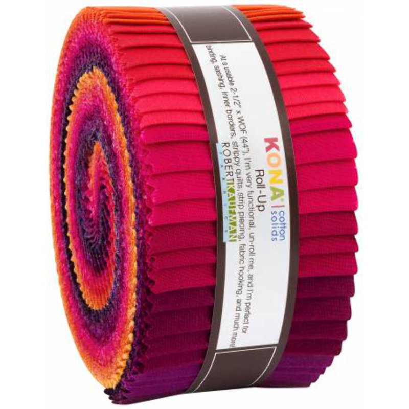 Precut Cotton Fabric Jelly Roll Assortment - 40 Strips for Quilting & Crafts