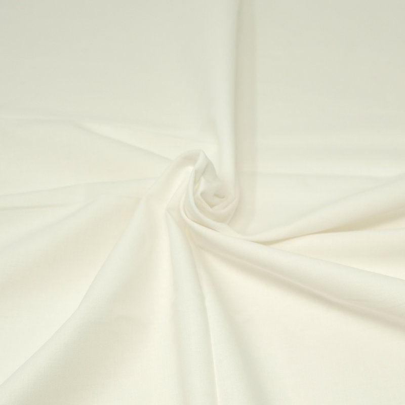100% Cotton Bleached Fabric by the Yard - Permanent Press, Multi-Size