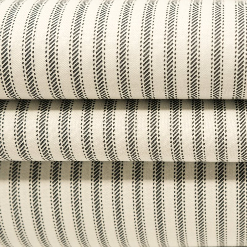 Navy Stripe Ticking Fabric by the Yard - 100% Cotton for Home & Crafts