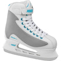 Women’s Ice Skates Reinforced Synthetic Upper Sport Blade - White Gray