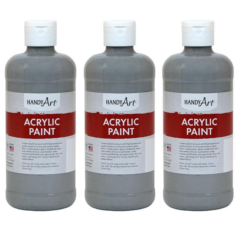 16 oz Acrylic Paint Set - Gray, Multi-Color & More - Pack of 3