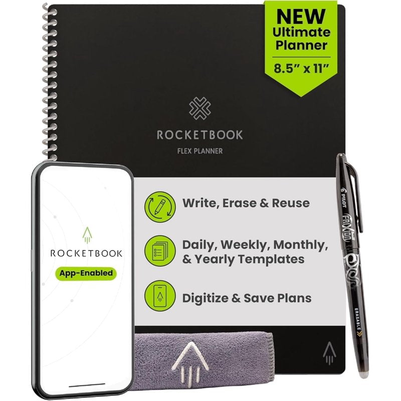 Reusable Digital Planner with Erasable Pages - Daily Weekly Monthly Organiser