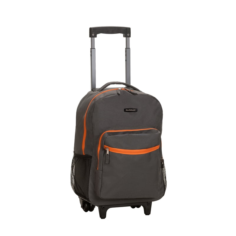17-Inch Rolling Backpack with Wheels and Organizer