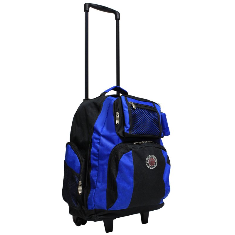 Deluxe Rolling Backpack with Wheels & Spacious Compartments - Travel & School Use