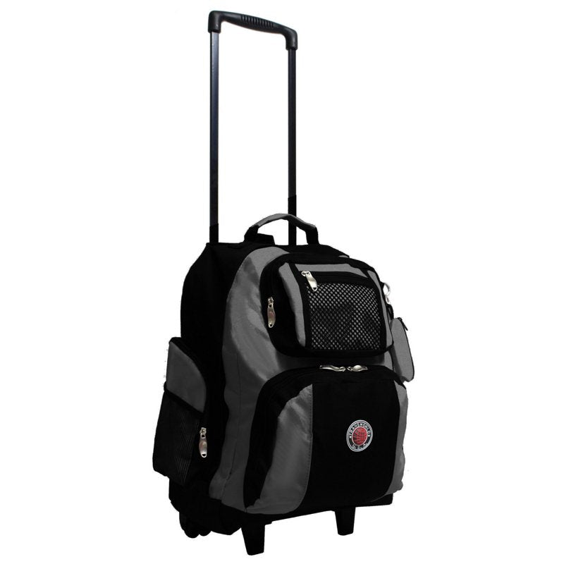 Deluxe Rolling Backpack with Wheels and Spacious Compartments