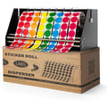 Label Dispenser for Sticker Rolls Acrylic Office Label Holder with Anti-Slip Feet