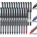 Rollerball Pens Set 25 Pack Fine Point Liquid Ink for Writing & Journaling