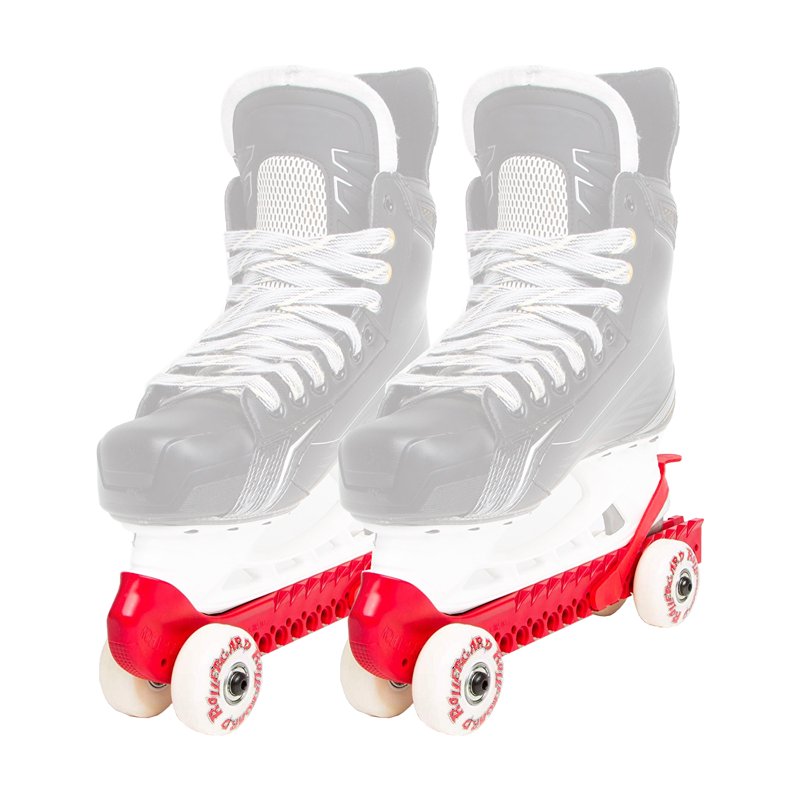 Kids Ice Skate Guard & Roller Skate Protectors - Adjustable, Red, Pair
