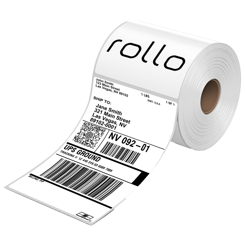 Thermal Shipping Labels 4x6 Roll of 500 - Waterproof & Strong Adhesive