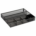 Deep Desk Drawer Organizer Metal Mesh Black - Multiple Pack Sizes