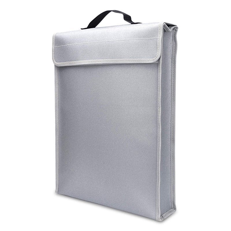 Fireproof Waterproof Document Organizer Bag 15x11 Inches with Zipper