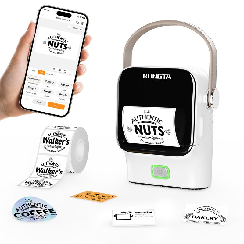 Portable Bluetooth Label Maker with Tape - Home Organization, Rechargeable