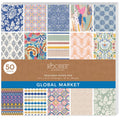 12x12 Scrapbook Paper Pad - 50 Sheets Bohemian Design, 24 lb/110 GSM