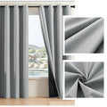 Room Darkening & Noise Reducing Blackout Curtains for Bedroom - Insulated Grommet Drapes