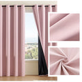 Blackout Curtains for Bedroom Noise & Temperature Control - 63x52 Inch