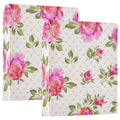 3-Ring Hardcover Binder Organizer 1.5 Inch Capacity with Interior Pockets - 2 Pack