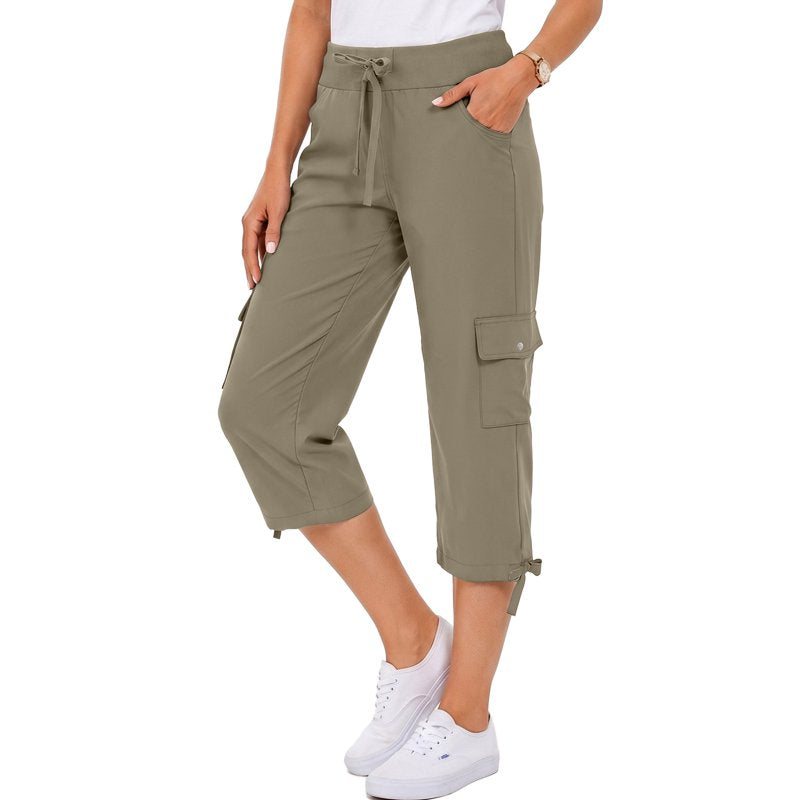 Lightweight Women's Cargo Capris for Hiking & Outdoor Activities