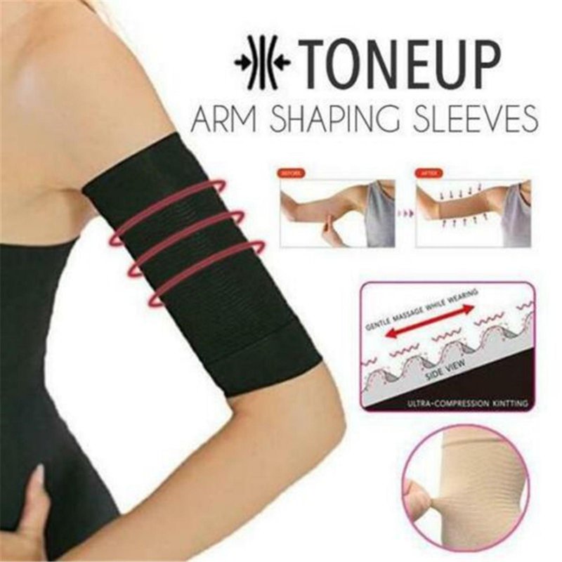 Arm Compression Sleeve for Women Men - Upper Arm Shaper & Sun Protection