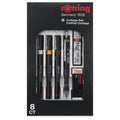 Technical Drawing Pen Set - Refillable 0.25mm, 0.35mm, 0.5mm for Architects & Engineers