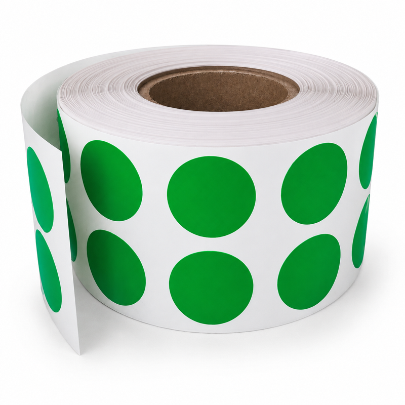 Color Coding Label Roll - 0.5 Inch Diameter, 1080 Stickers, Multipurpose Use