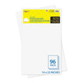 White Poster Boards 14x22 Inches - Pack of 96 for School & Crafts