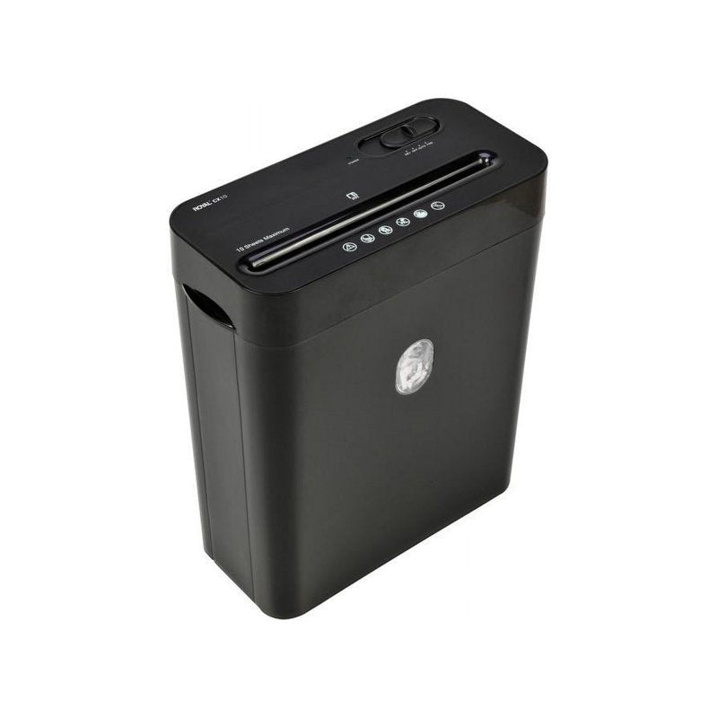 Personal Crosscut Paper Shredder 10 Sheet Capacity with Waste Bin